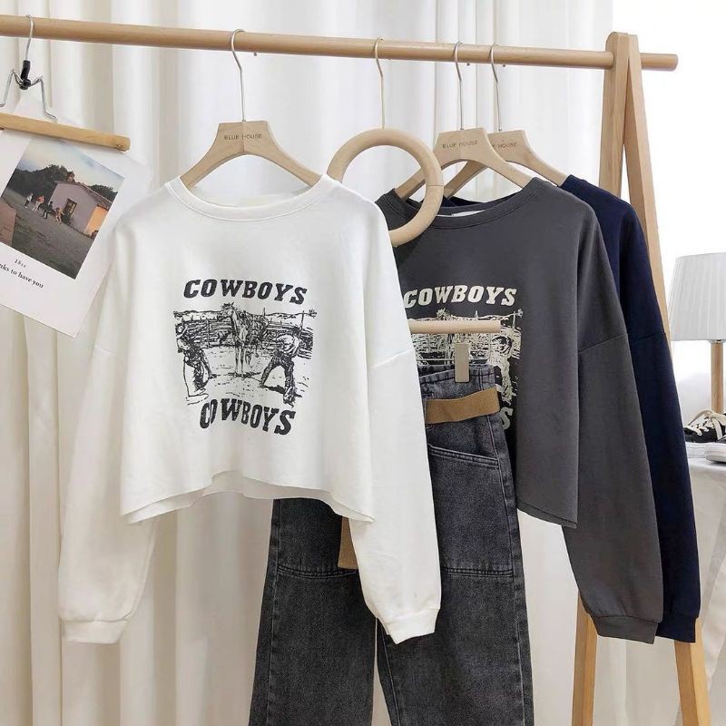 T&c.18 Áo Sweater FIOLYN / Cao Bồi Vải Lông Cừu Dễ Thương Thời Trang Nữ Mặc Khi Đi Du Lịch / Thiếu Niên