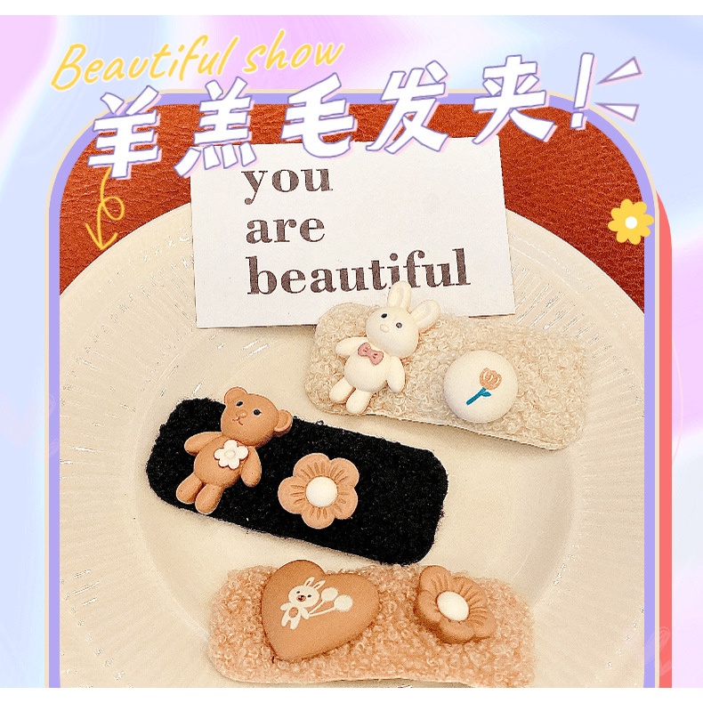 Kẹp tóc nữ Hàn Quốc cao cấp cute dễ thương MEOW STORE KT04