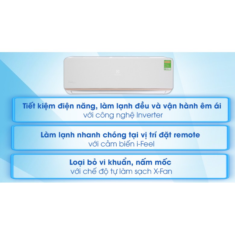 Máy lạnh Electrolux Inverter 1 HP ESV09CRR-C6 (Miễn phí giao tại HCM-ngoài tỉnh liên hệ shop)