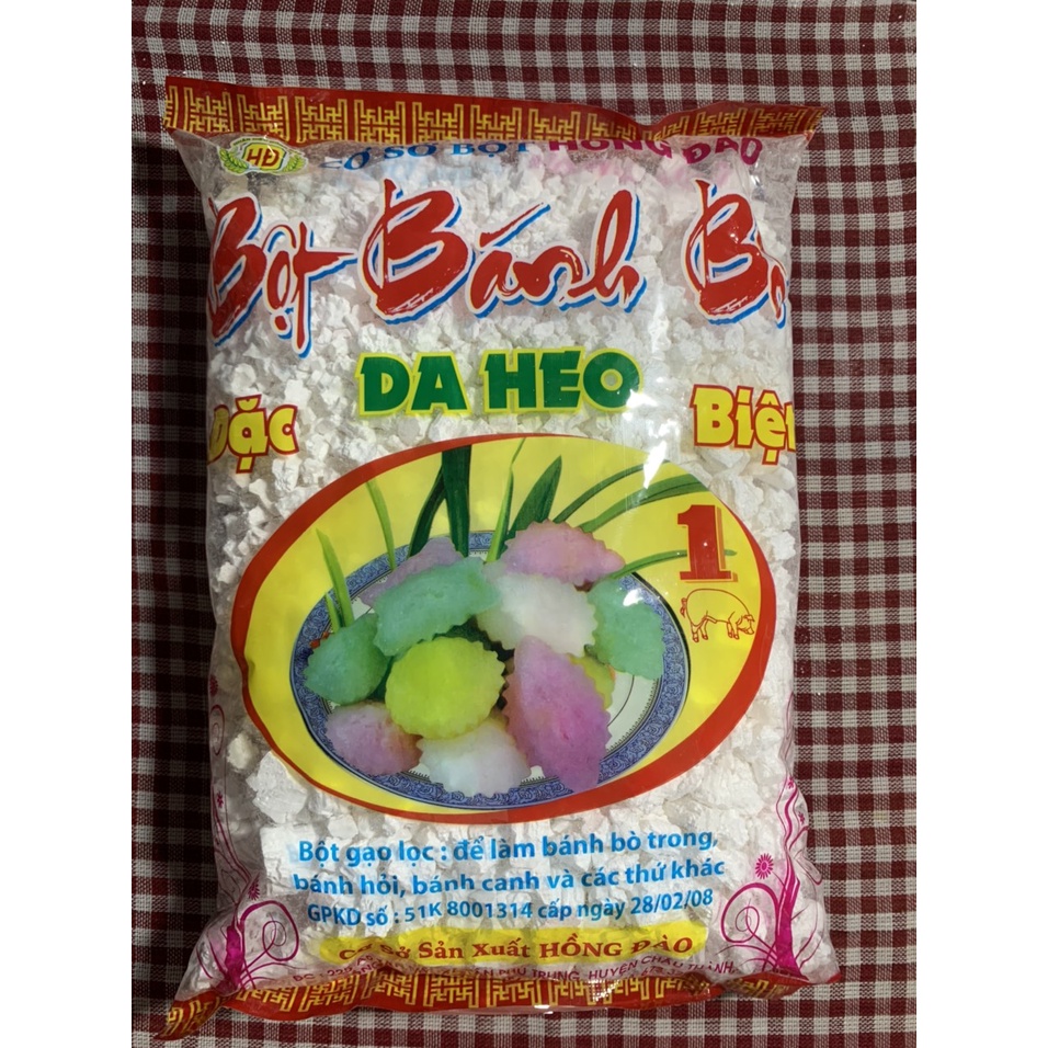 Bột Bánh Bò Da Heo Hồng Đào Đặc Biệt 1 Kg-Bột Gạo Lọc- Bánh Bò Trong- Bánh Hỏi-Bánh Canh