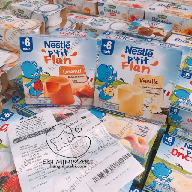 Bánh flan nestle Pháp cho bé