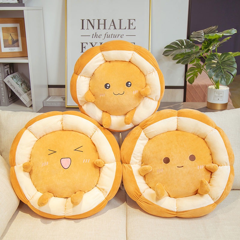 Đệm Ngồi Tatami Hình Tròn Họa Tiết Dễ Thương Phong Cách Nhật Bản