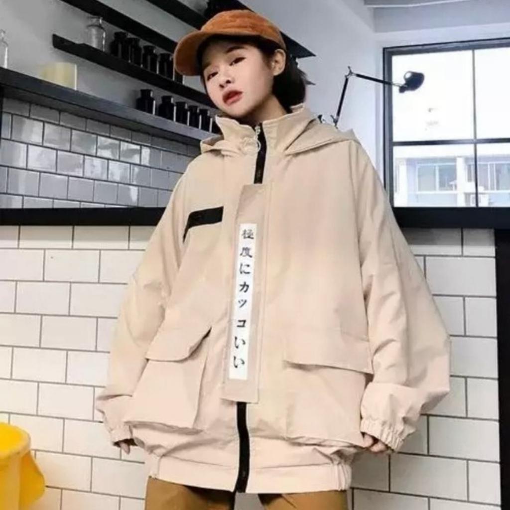 Áo khoác kaki unisex form rộng AKK06 LECHAU jacket nam nữ streetstyle ulzzang hottrend Hàn Quốc dày đẹp rẻ