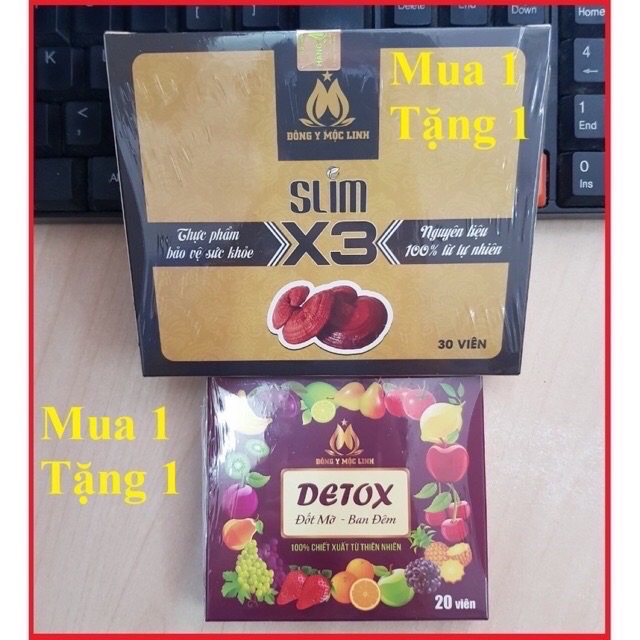 Giảm Cân Slim X3 🎁 Tặng 20 viên Detox đốt mỡ ban đêm ( Chính hãng- Bao hàng công ty) | BigBuy360 - bigbuy360.vn