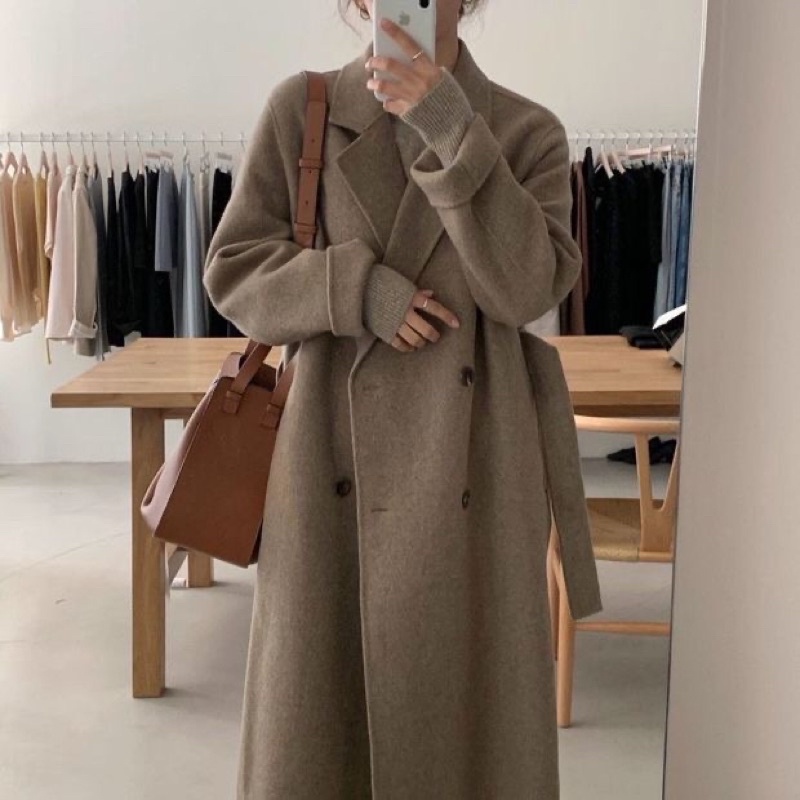 Áo khoác dáng dài Trenchcoat Babel vải dạ cao cấp style Hàn Quốc