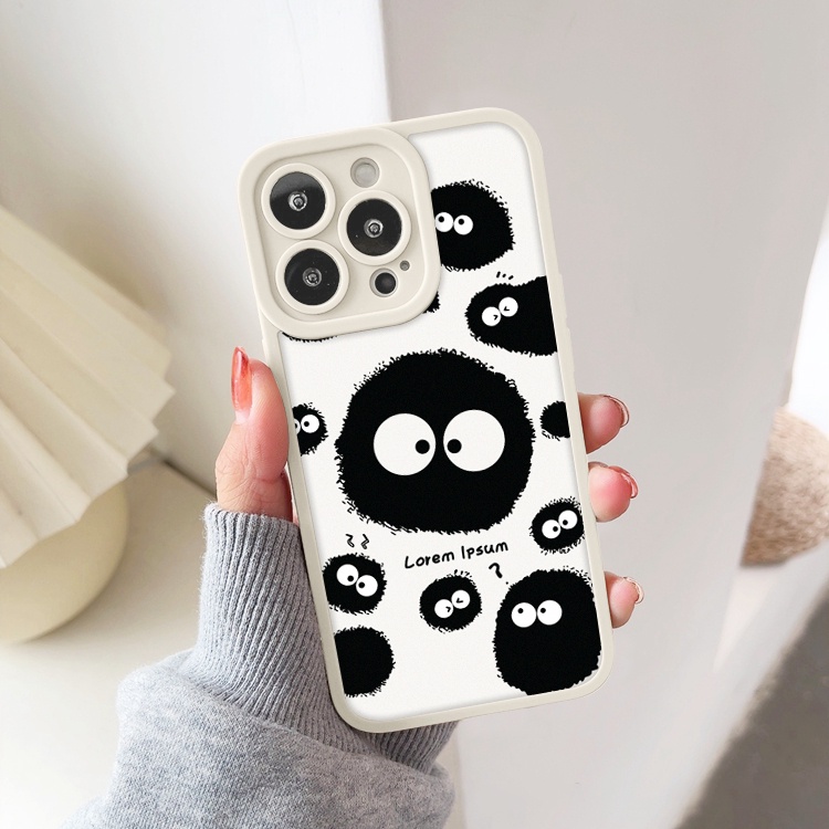 Ốp lưng iphone cạnh vuông lỗ camera quái vật xù 6/6plus/7/7plus/8/8plus/x/xr/xs/11/12/13/pro/max/plus/promax-Awifi A2-16