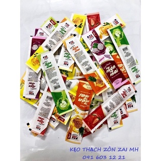 [Date mới] Thạch zòn zai que dài vị trái cây