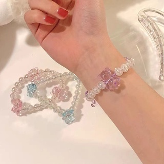 Dây cột tóc hình gấu đính đá pha lê dễ thương cho nữ