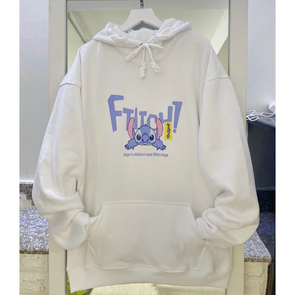 [Video+Ảnh Thật] Áo Hoodie Nỉ Unisex Form Rộng Stich Ăn Mỳ Nam Nữ ulzzang AK158 Kho Sỉ TD | BigBuy360 - bigbuy360.vn