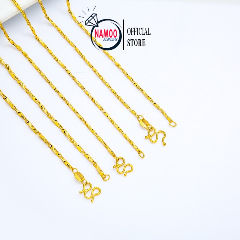 Dây Chuyền Nữ Xi kim Mạ Vàng 24k V005 Namoo Jewelry