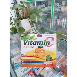VITAMIN C Eunice Hỗ trợ làm nguy cơ thiếu vitamin C , tăng cường sức đề kháng cơ thể , giảm nhiệt miệng