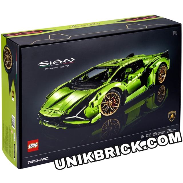 Lego 42115 Lamborghini Sián FKP 37 Siêu xe xanh lá trong Technic chính hãng .