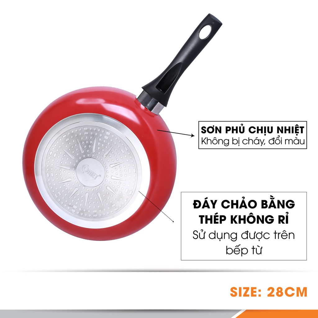 Chảo chống dính cao cấp lòng sâu đáy từ Comet CH25-28