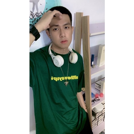 Áo thun xanh lá form rộng unisex althewayup GODMOTHER