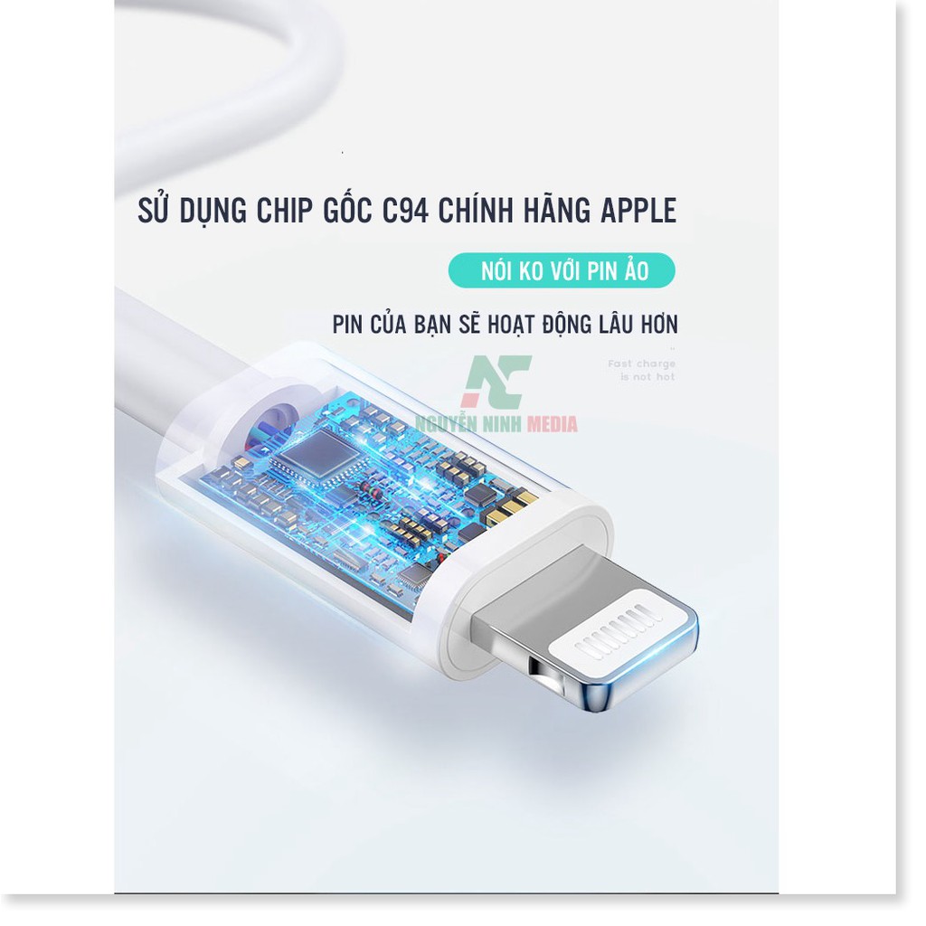 Cáp Sạc Nhanh USB Type C to Lightning Chuẩn MFI Cho iPhone, iPad Joyroom S-M421 2M - Hàng Chính Hãng