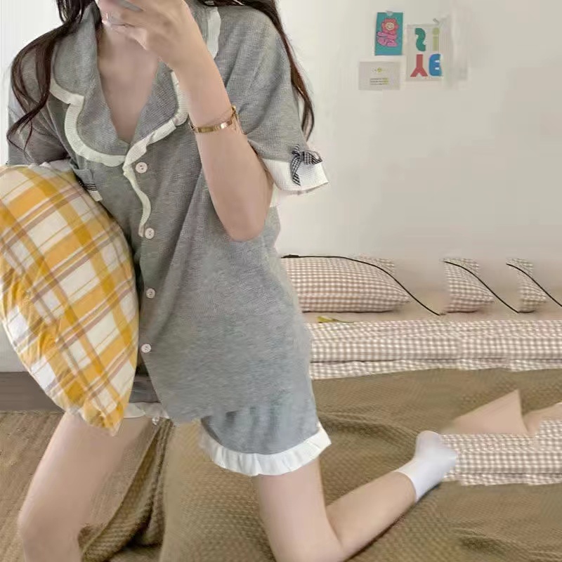 【D.K】Bộ đồ ngủ mùa hè của cô gái dễ thương,bộ đồ lót,phong cách nhật bản dễ thương thời trang mùa hè cho nữ