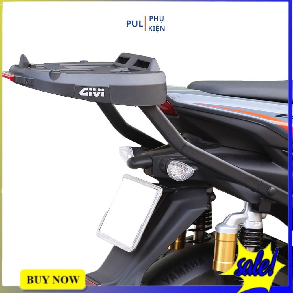 Cảng sau givi srx cho NVX V2 kèm sẵn đèn led đế chắc chắn thay thế zin dùng chở đồ và lắp thùng sau chính hãng