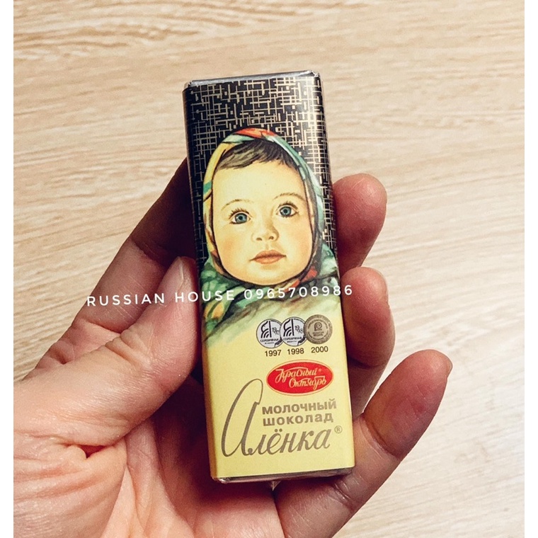 Kẹo socola thanh em bé Nga Alenka/20gr