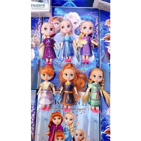 Set Búp Bê ♥️ ELSA ♥️ FROZEN Disney Set Gồm 6 Búp Bê Cực Xinh