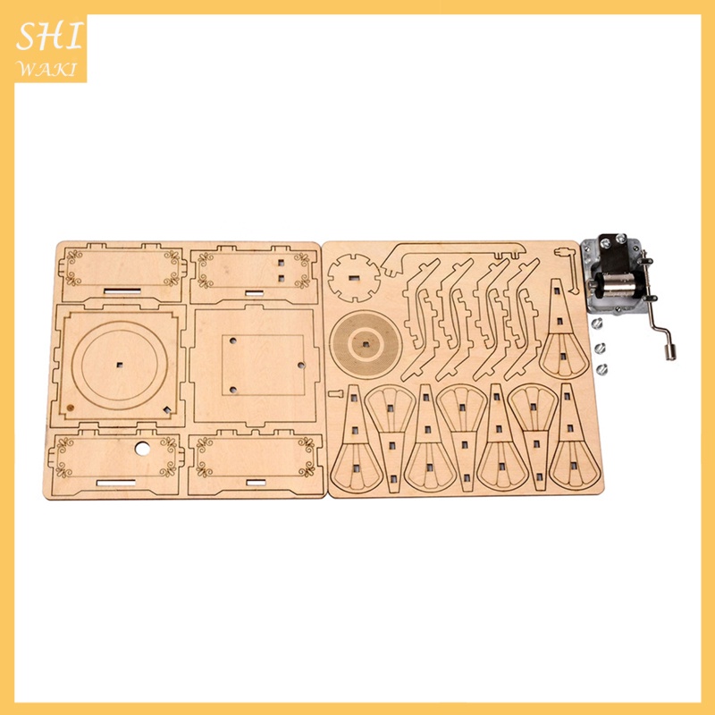 Mô Hình Máy Hát 3D Bằng Gỗ Dùng Làm Quà Tặng Sinh Nhật