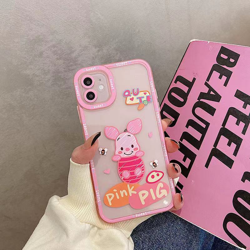 Ốp Điện Thoại TPU Dẻo Trong Suốt Họa Tiết Hoạt Hình Dễ Thương Cho Iphone 14 13 12 11 10 Pro XS Max X XR 8 7 6 6S Plus