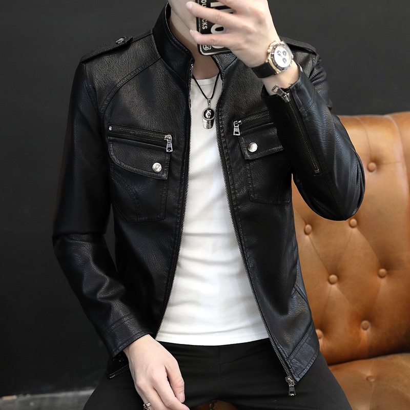 Áo khoác da nam đẹp cao cấp hàng chuẩn loại 1 màu đen và nâu