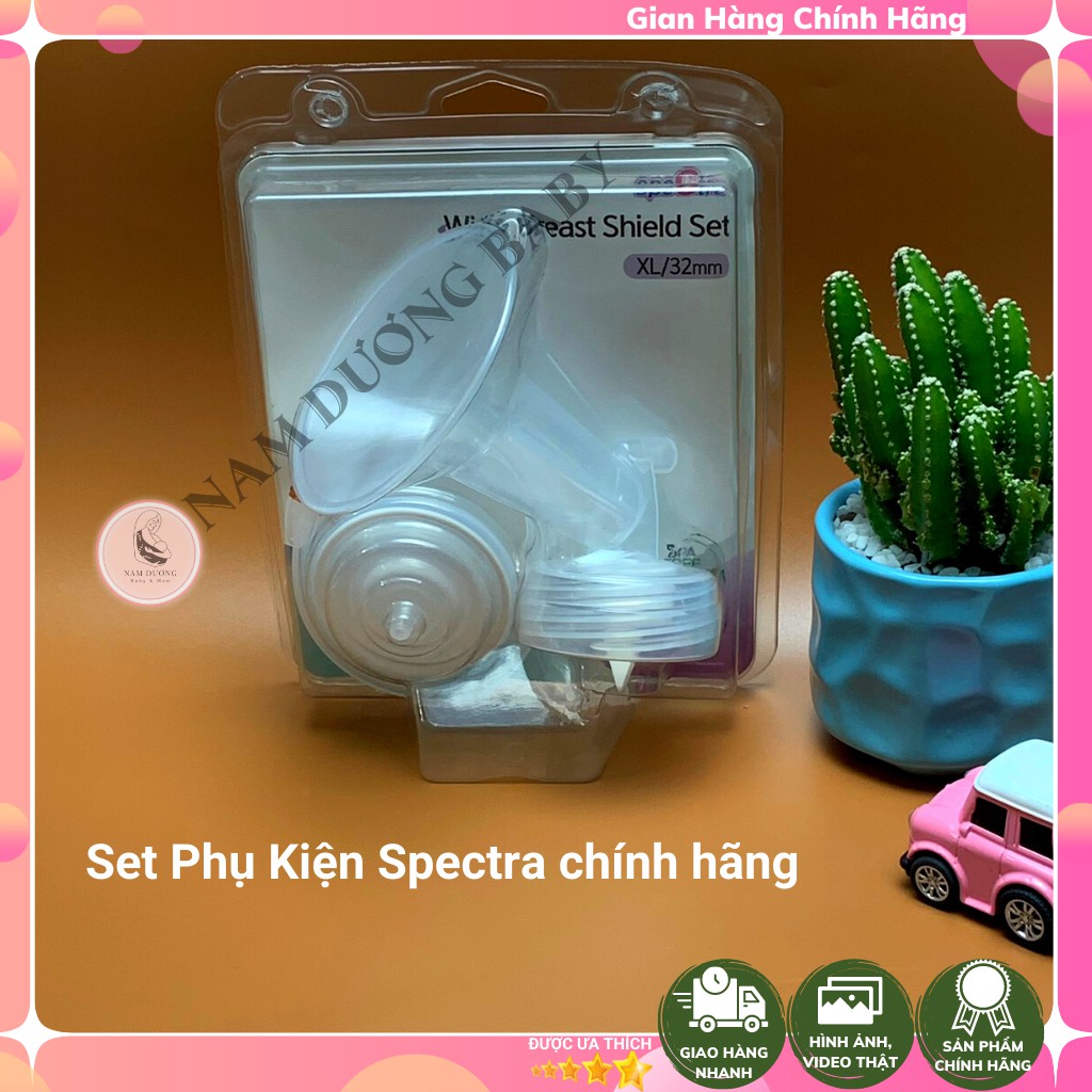 Set Phụ kiện cho máy hút sữa Spectra Hàng Chính Hãng Hàn Quốc