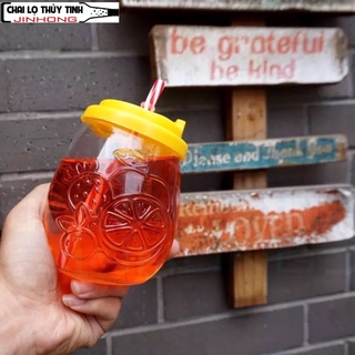 BÌNH THỦY TINH HÌNH QUẢ CAM 300ML