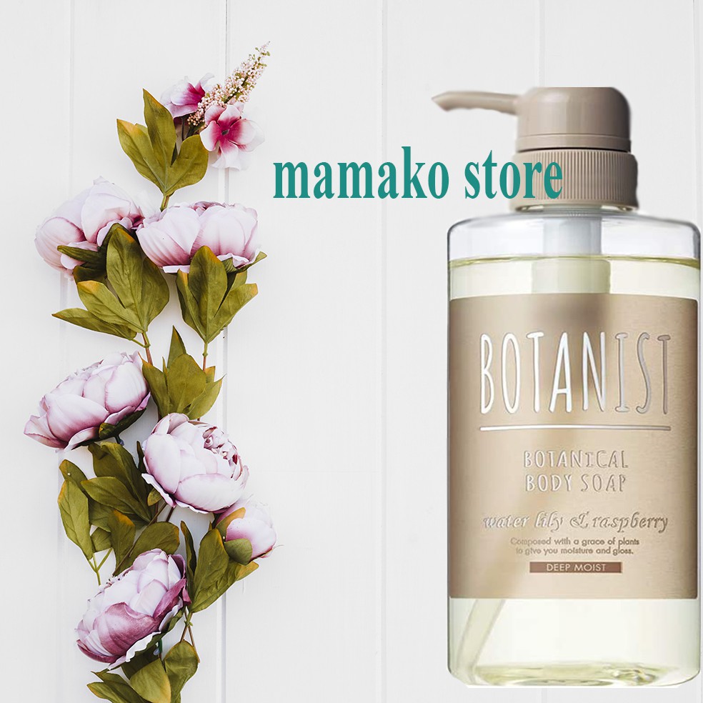 SỮA TẮM  Botanical Body Soap LOẠI CẤP ẨM SÂU – Hương water lily & rospberry / Hoa súng, quả mâm xôi có bill