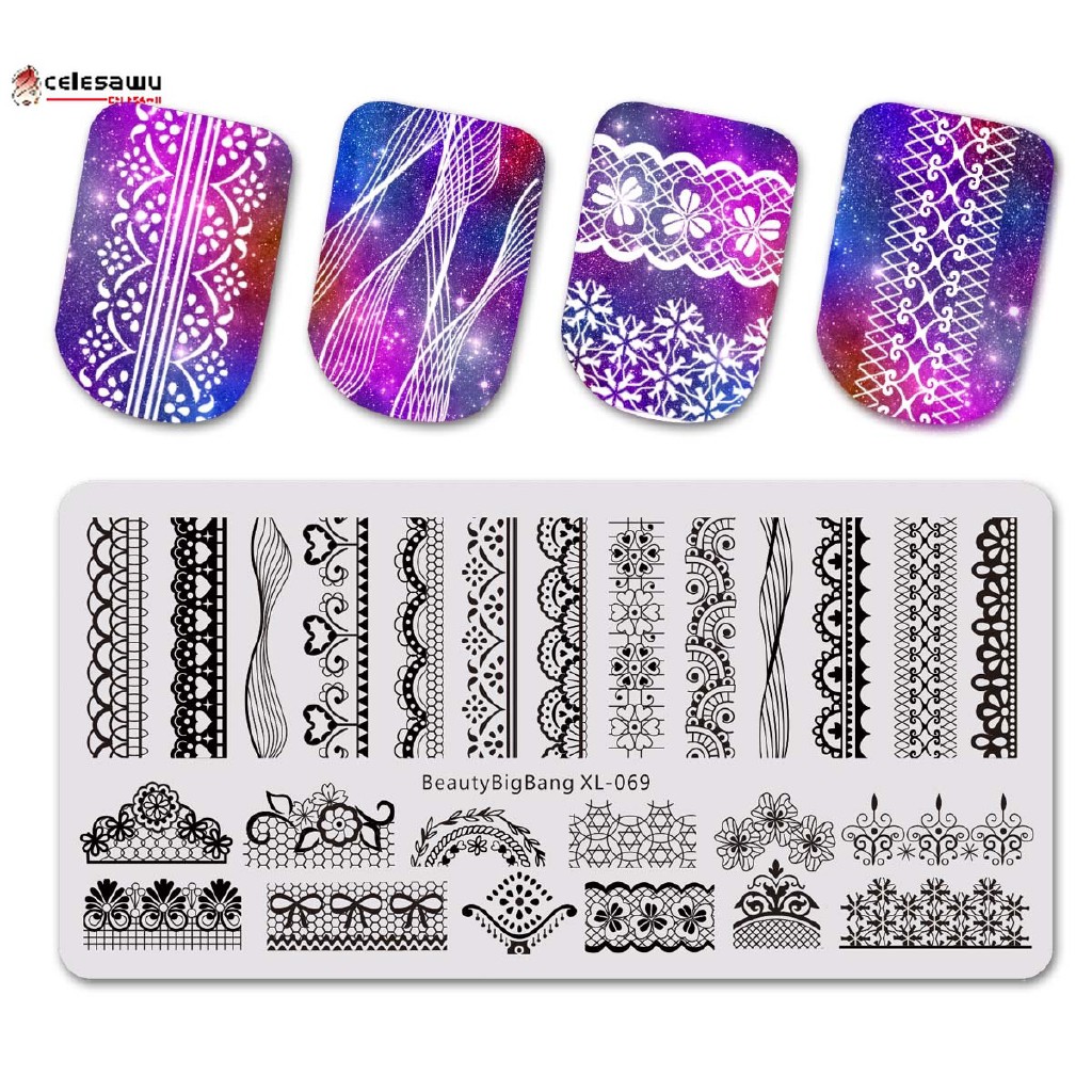 [Hàng mới về] Miếng dán trang trí móng BEAUTYBIGBANG tạo họa tiết nghệ thuật