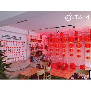 [LOẠI 1] Dây đèn lồng đèn đỏ trang trí tết số 04