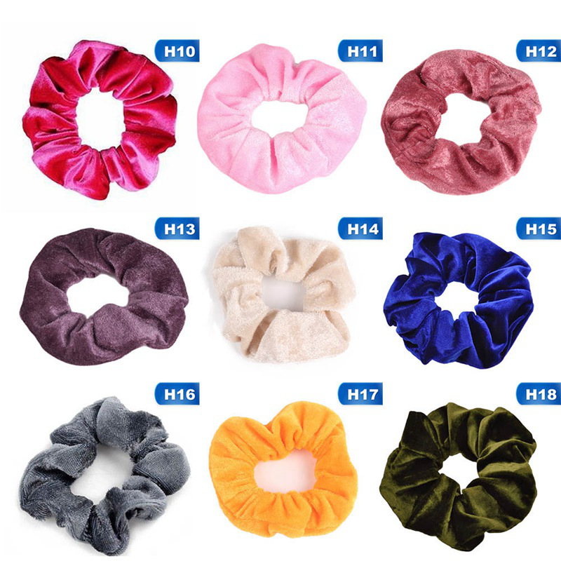 flowersqueen Dây Buộc Tóc Vải Nhung Đính Nơ Xinh Xắn Cho Nữ