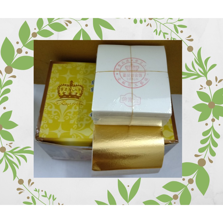 Set 500 lá vàng cao cấp Đế Vương, ứng dụng dát vàng tượng phật, đồ thờ, bàn ghế cao cấp, phào chỉ, đồ hanmade