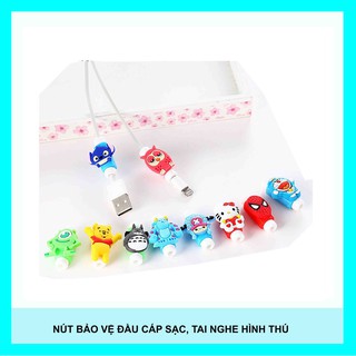 Nút Bảo Vệ Đầu Cáp Sạc, Tai Nghe Hình Thú (1 Cái)  H3-6