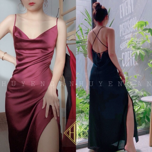 Maxi Lụa Cổ Đổ - Ảnh thật tự chụp [Mã 25]