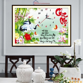 Tranh đính đá vs069 df070 , tranh thêu chữ thập cha mẹ 223013