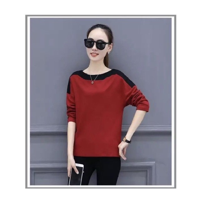 Áo thun nữ phối màu AT704