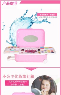 [đồ chơi cho bé] vali trang điểm phấn son cho bé và búp bê