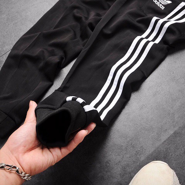 Quần Jogger Thể Thao 3 Sọc Dài - Full Tem Tag Ống Bo | BigBuy360 - bigbuy360.vn