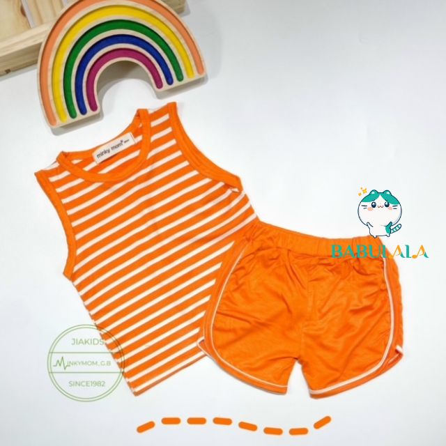 Bộ Ba Lỗ Minky Mom Chính Hãng Cho Bé Trai Gái Vải Thun Lạnh 0 1 2 3 4 5 6 Tuổi-Quần Áo Trẻ Em Sát Nách-BABULALA BL05
