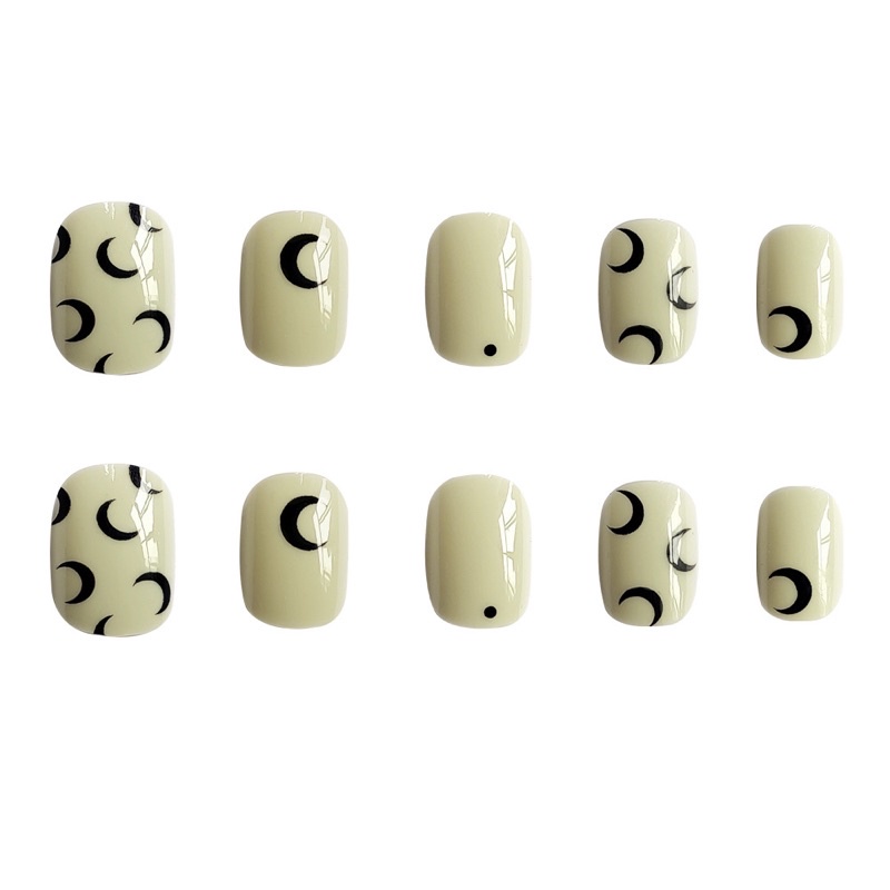 Set 24 móng giả dáng ngắn, hoạ tiết độc đáo ( Tặng kèm keo và dũa )