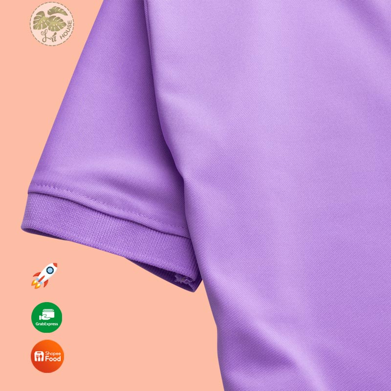 Áo thun polo màu Tím Môn La' House Uniform
