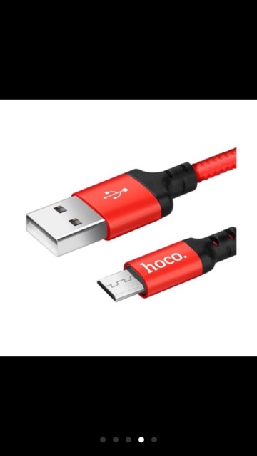 CÁP SAMSUNG MICRO HOCO X14 - CHÍNH HÃNG BỌC DÙ SIÊU BỀN LOẠI 1M VÀ 2M