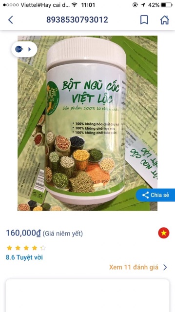 Ngũ cốc Việt lộc🍀freeship🍀24 loại hạt dinh dưỡng-500gr | BigBuy360 - bigbuy360.vn