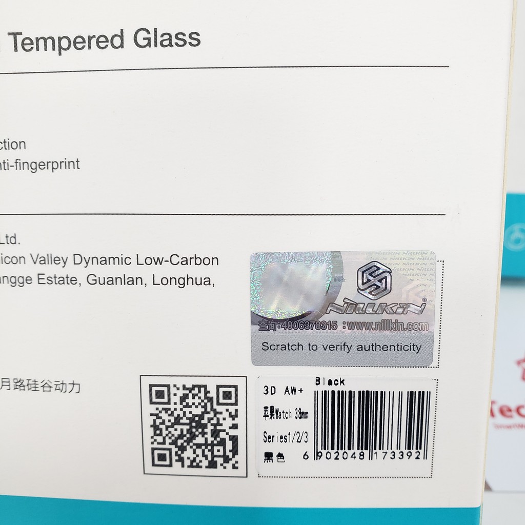 Kính cường lực Nillkin 3D AW+ cho Apple watch series 1-2-3 - Techwear