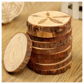 10 miếng gỗ tròn trang trí tiệc cưới