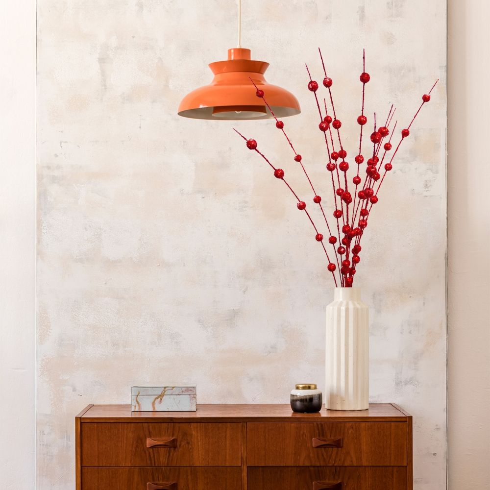 Nhánh quả mọng bột kim tuyến nhân tạo nhiều màu làm đạo cụ chụp ảnh trang trí Giáng sinh/bữa tiệc/đám cưới/nhà ở tự làm