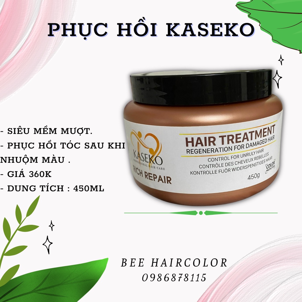 Phục Hồi Tóc KASEKO [ Phục hồi tóc hư tổn do hóa chất ]