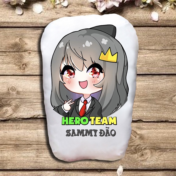 Gối Ôm- Gối ngủ Hero Team Mẫu 04 (In hình 2 mặt ,vải mềm đẹp)