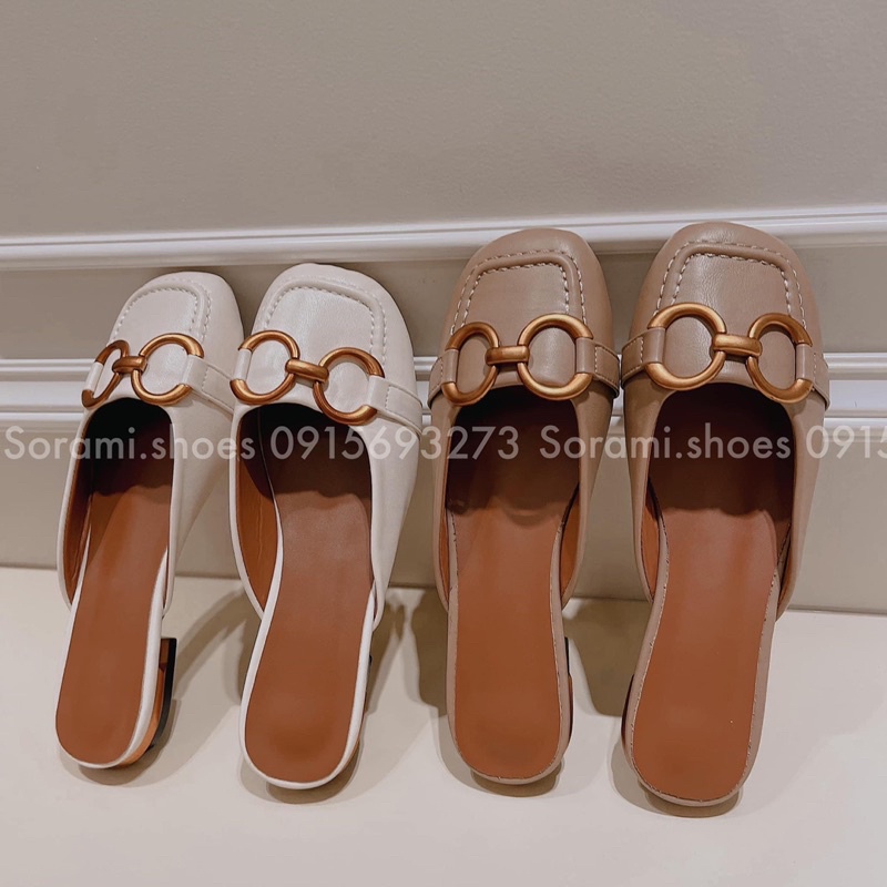 Giày khoá gài 2 kiểu 2cm sục và sandal phong cách trẻ trung dành cho nữ